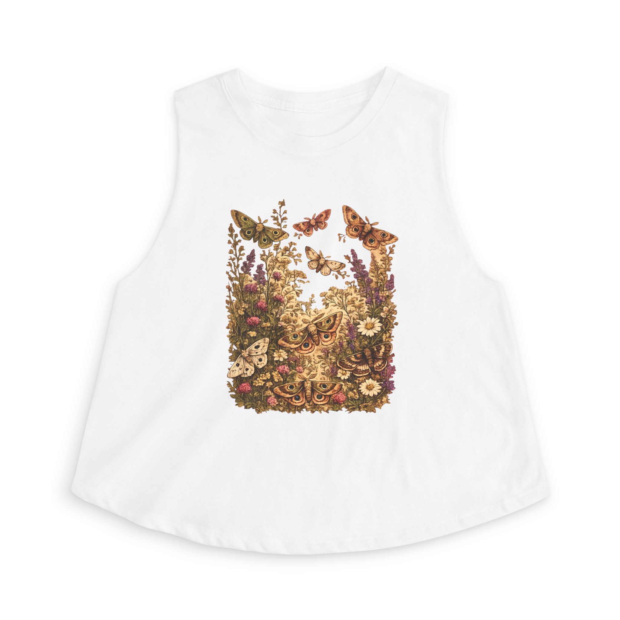 Floral Butterfly Garden Crop Top
