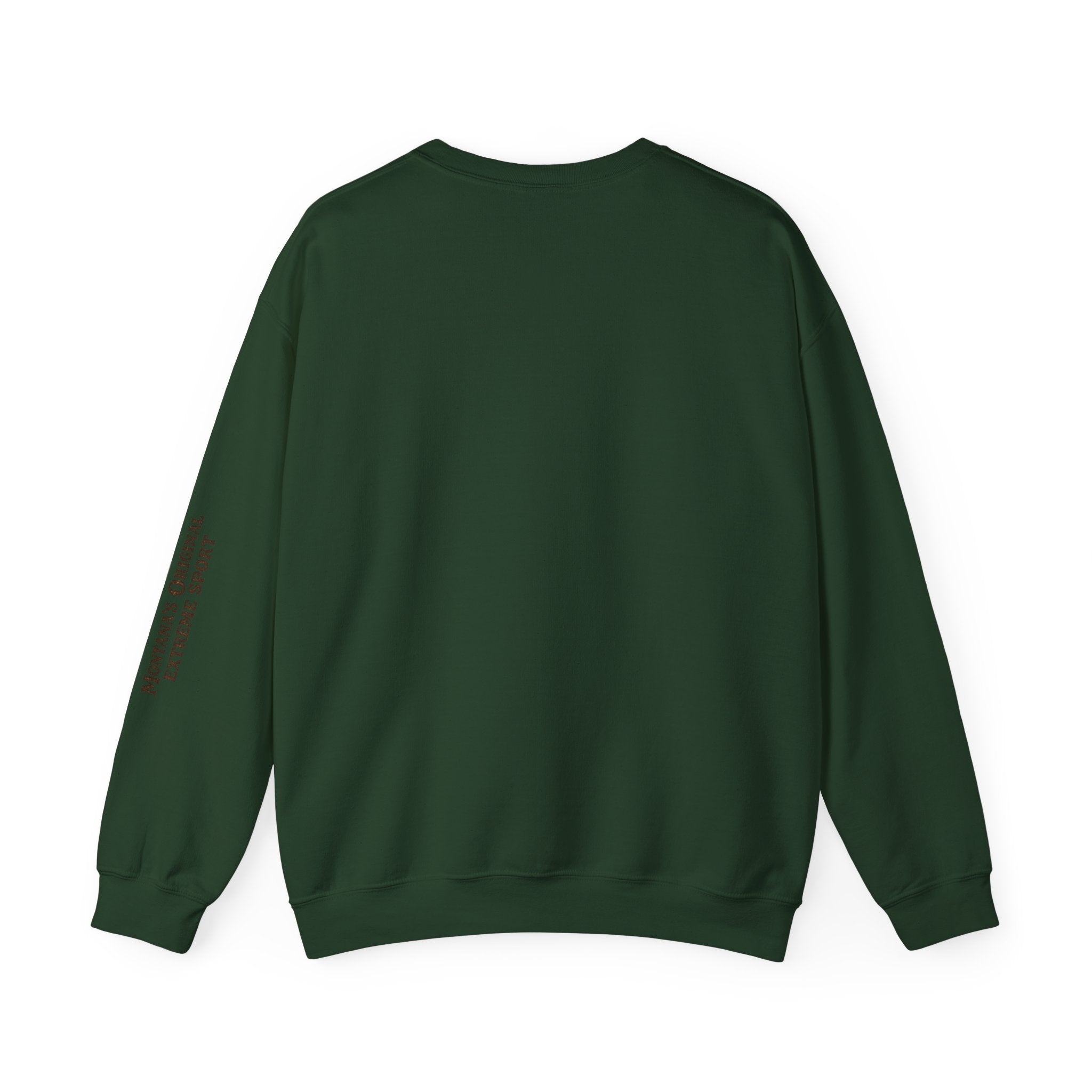 Wild Rides, Wilder Legends — Sasquatch Bison Rider, Crewneck Sweatshirt