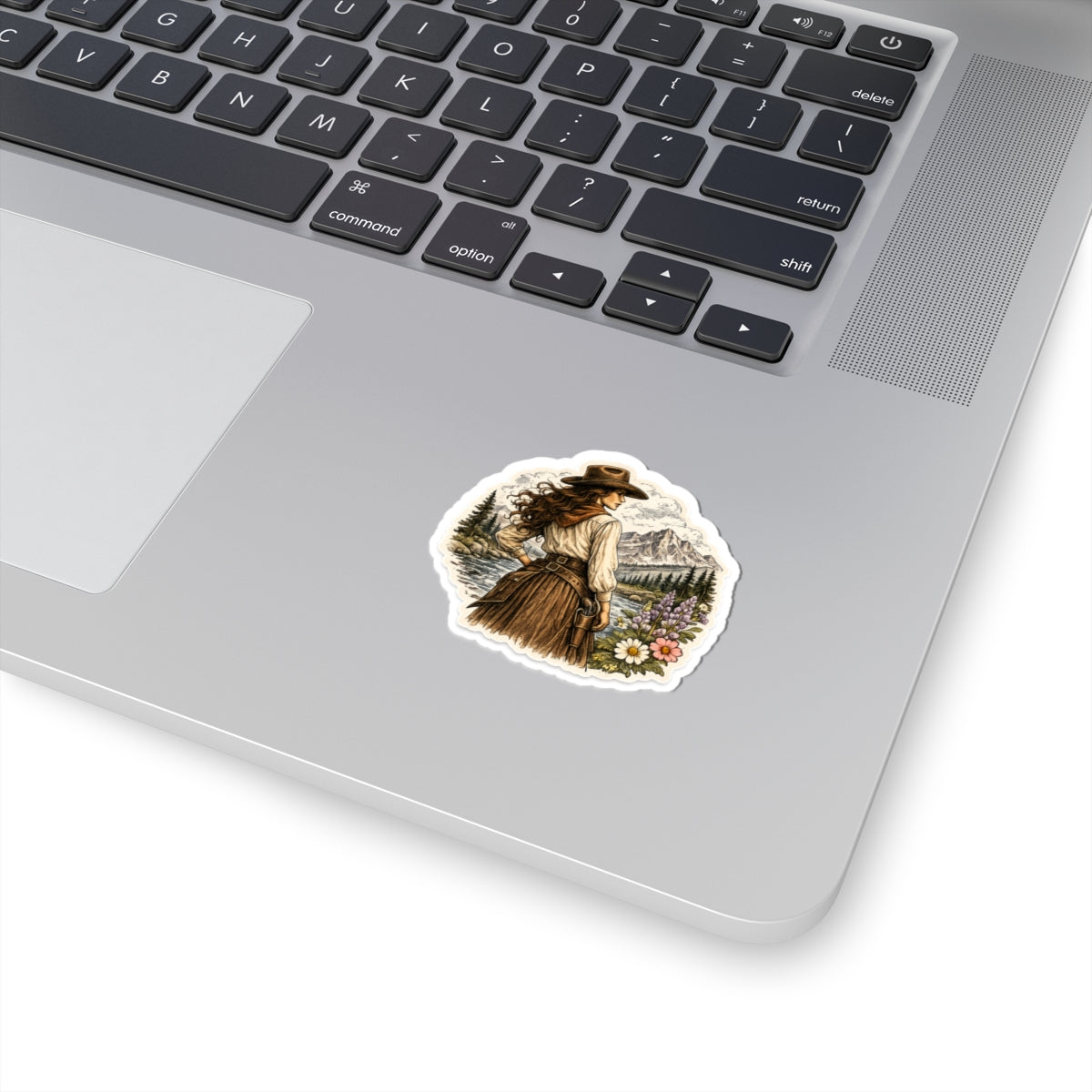 Vintage Western Cowgirl Sticker — 3 inch Matte