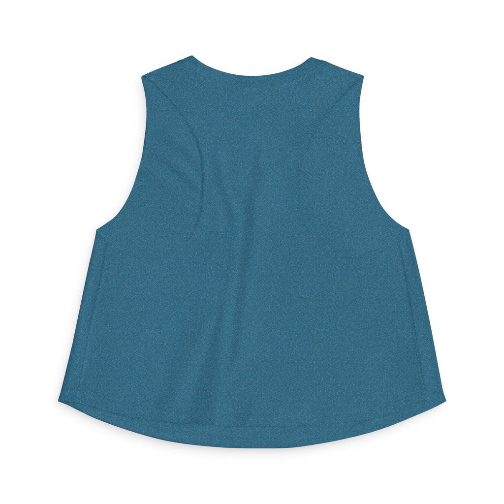 Moth & Wildflower Crop Top — Boho Nature Graphic Tank