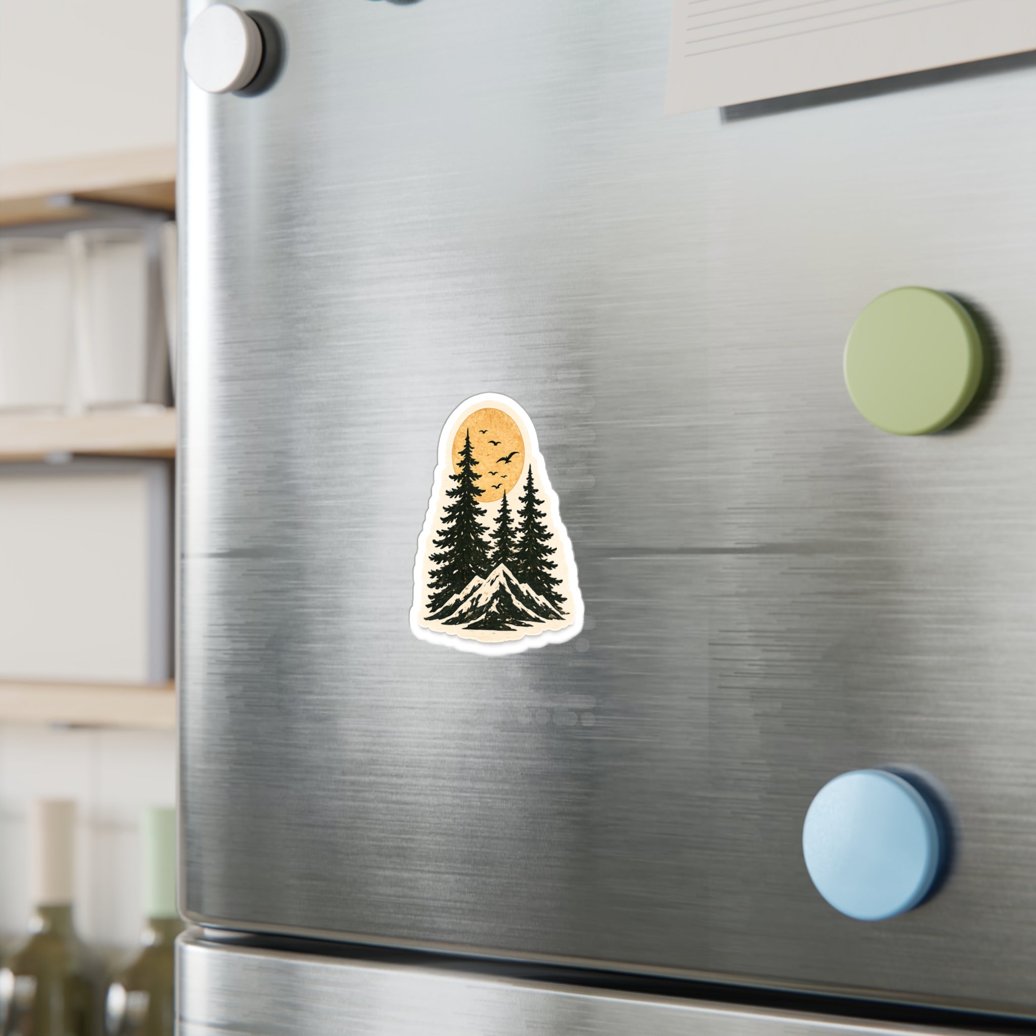 Mountain Pines Sticker — 3 inch Matte