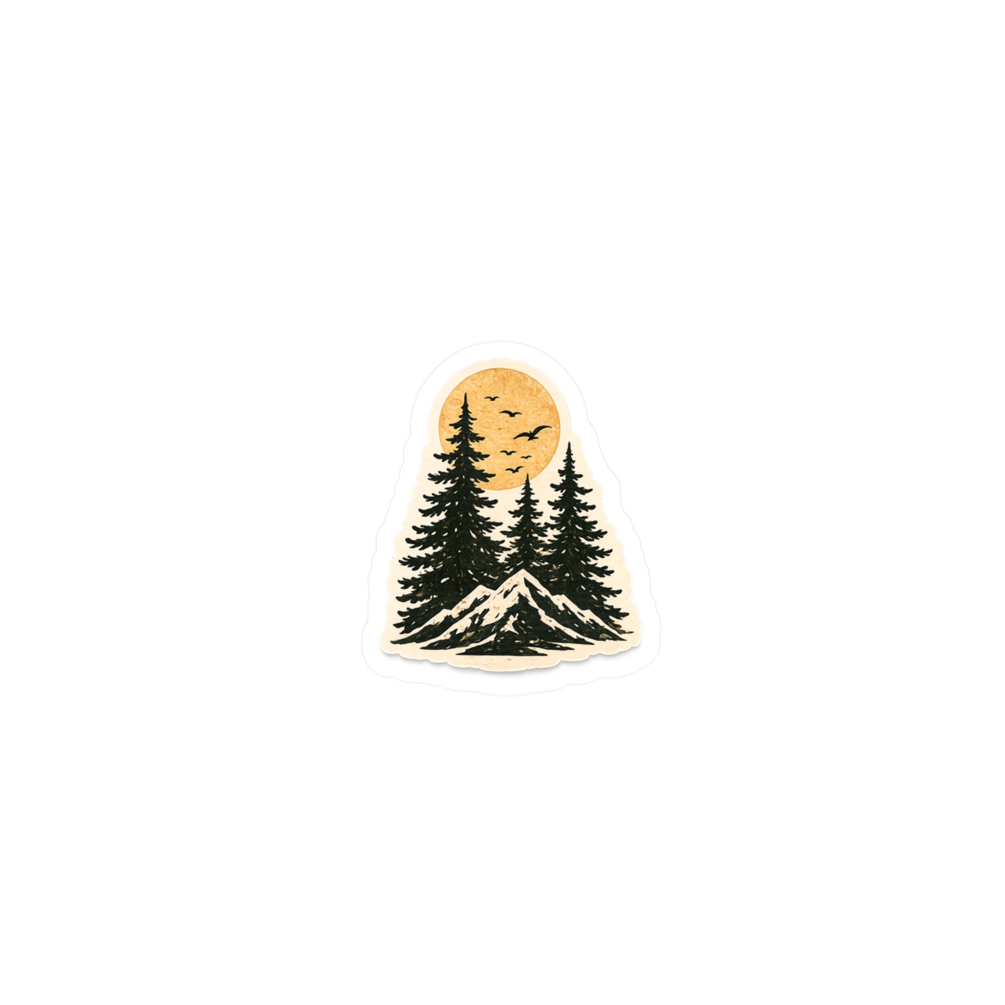 Mountain Pines Sticker — 3 inch Matte