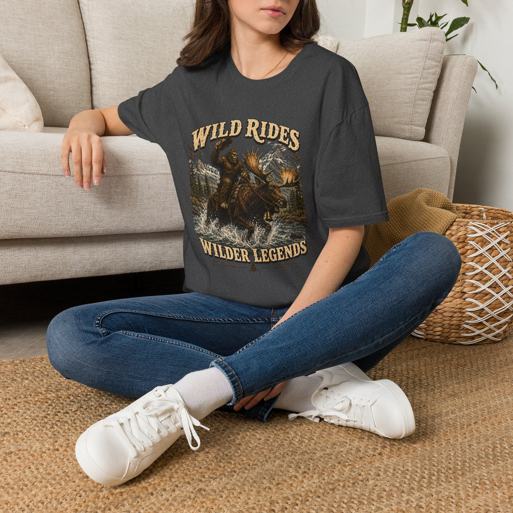 Wild Rides, Wilder Legends Bigfoot & Moose Graphic Tee