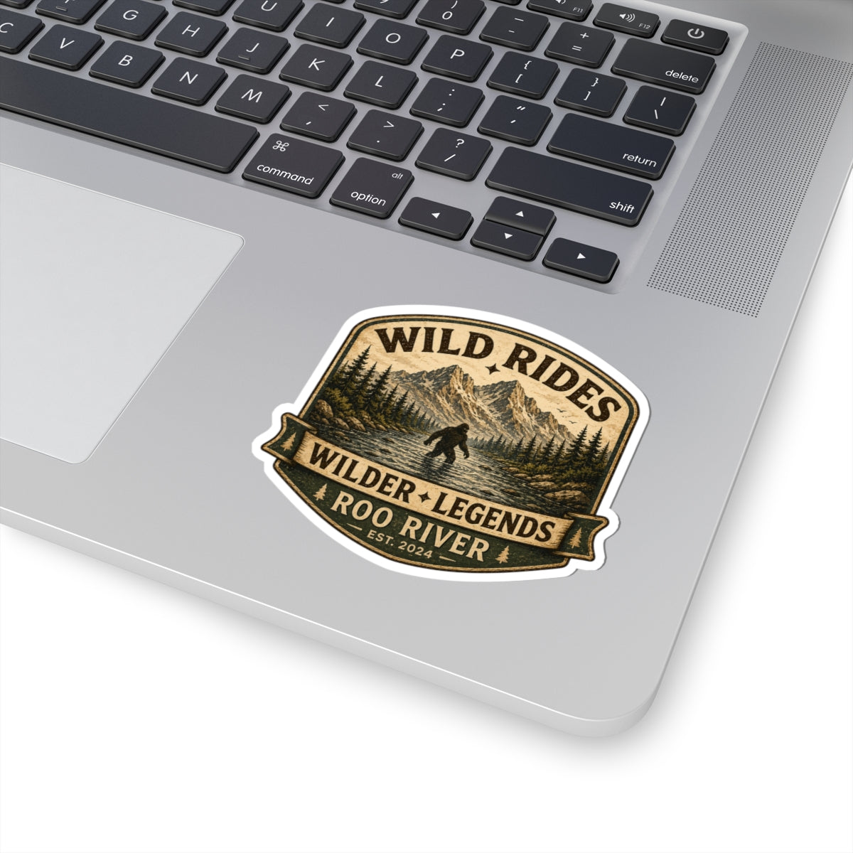Wild Rides, Wilder Legends Sasquatch Sticker Sticker — 3 inch Glossy