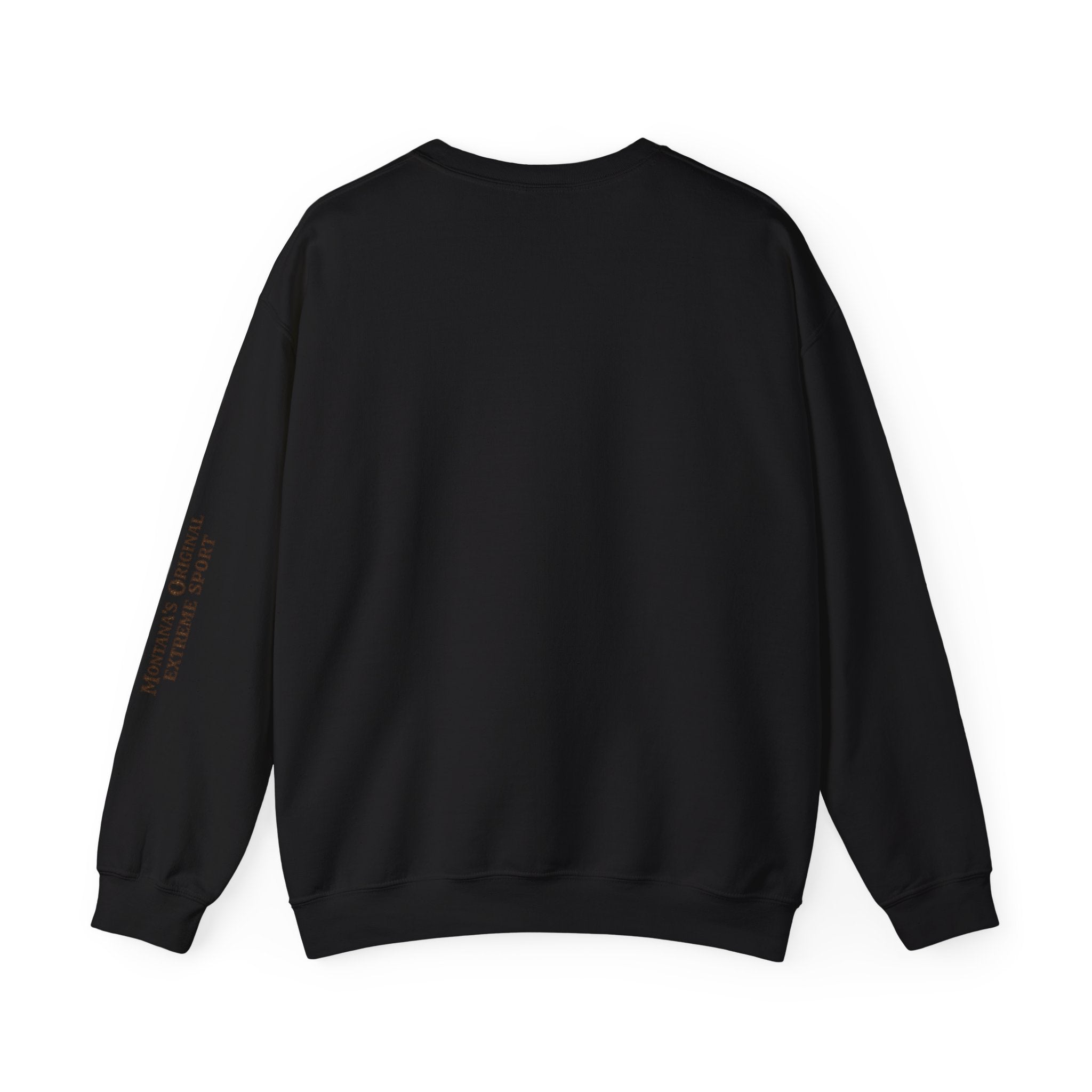 Wild Rides, Wilder Legends — Sasquatch Bison Rider, Crewneck Sweatshirt