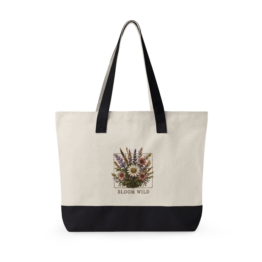 Zippered Canvas Tote