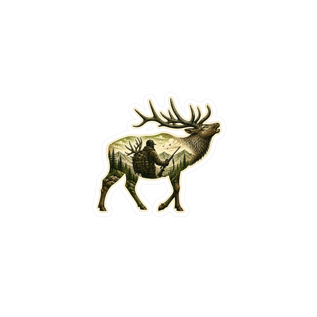 Bull Elk Hunter  Sticker — 3 inch