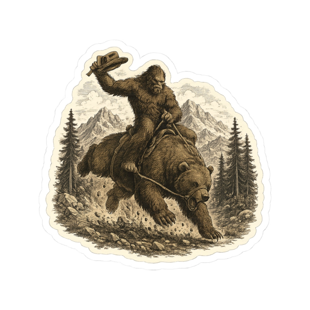 Sasquatch Wild rides. Wilder legends. - 3 inch Matte