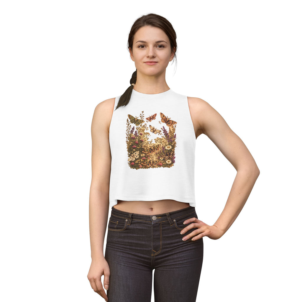Floral Butterfly Garden Crop Top