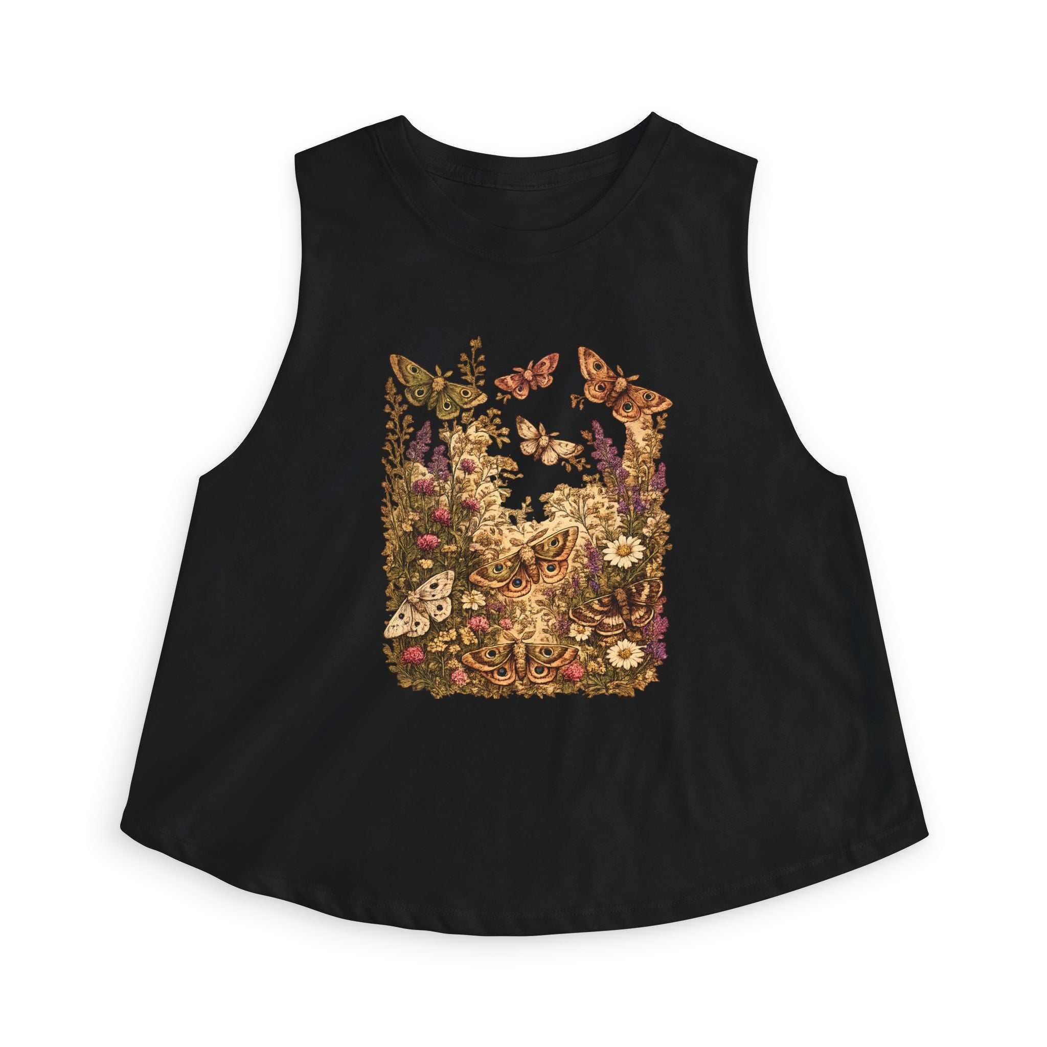 Floral Butterfly Garden Crop Top