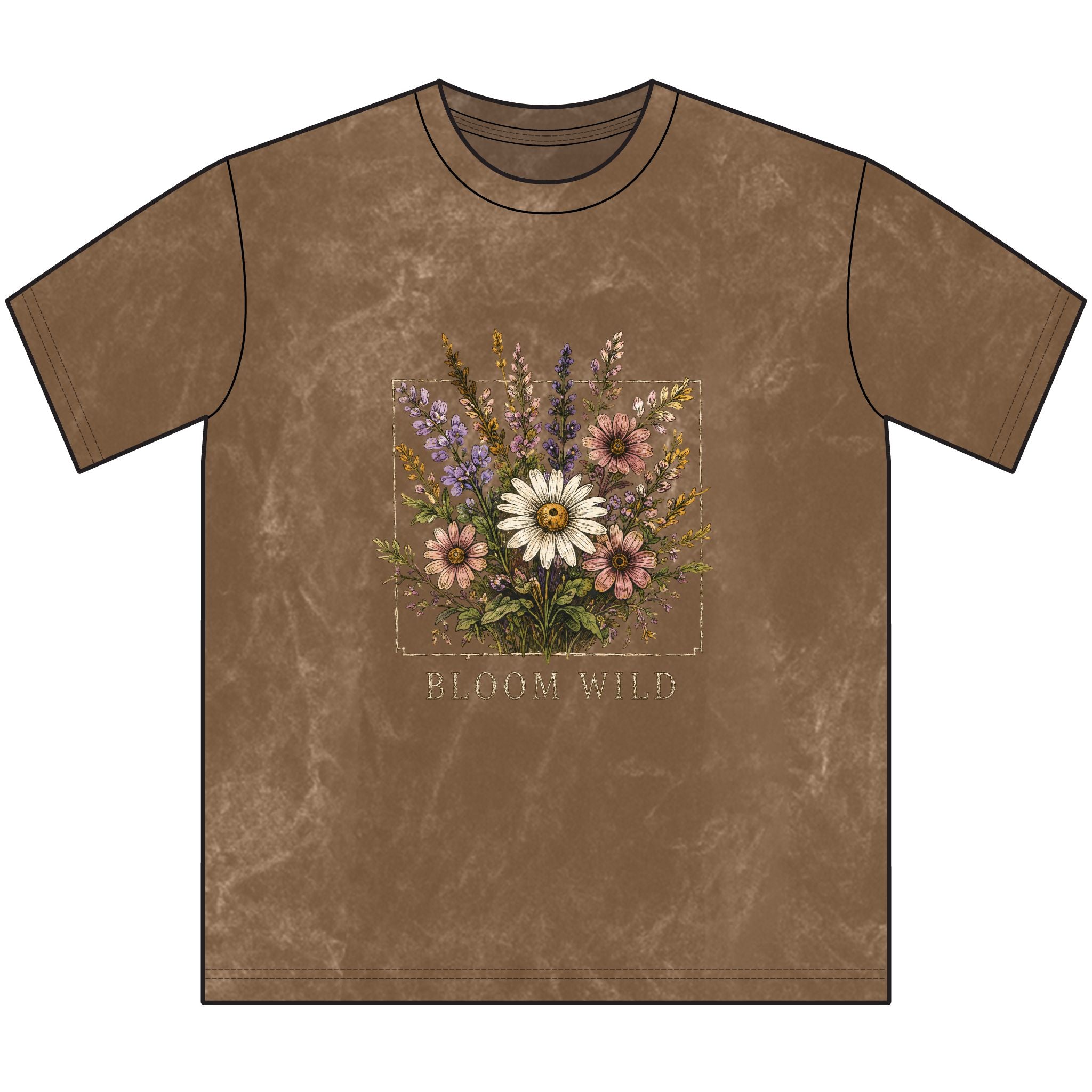 Vintage Floral Tee — "Bloom Wild" Crewneck