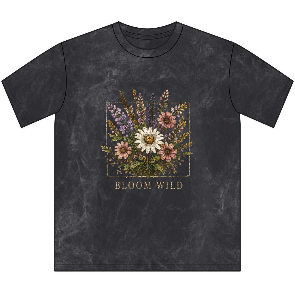 Vintage Floral Tee — "Bloom Wild" Crewneck