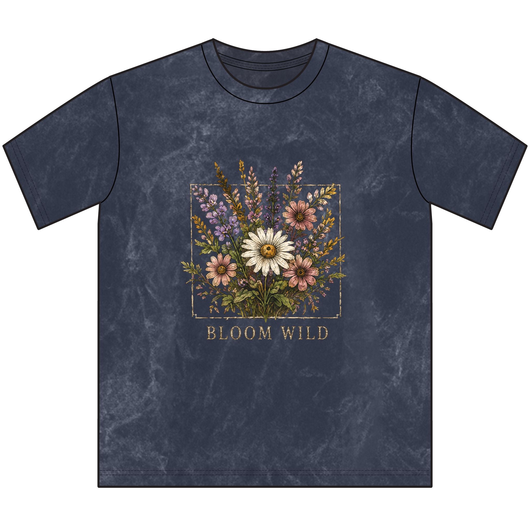 Vintage Floral Tee — "Bloom Wild" Crewneck
