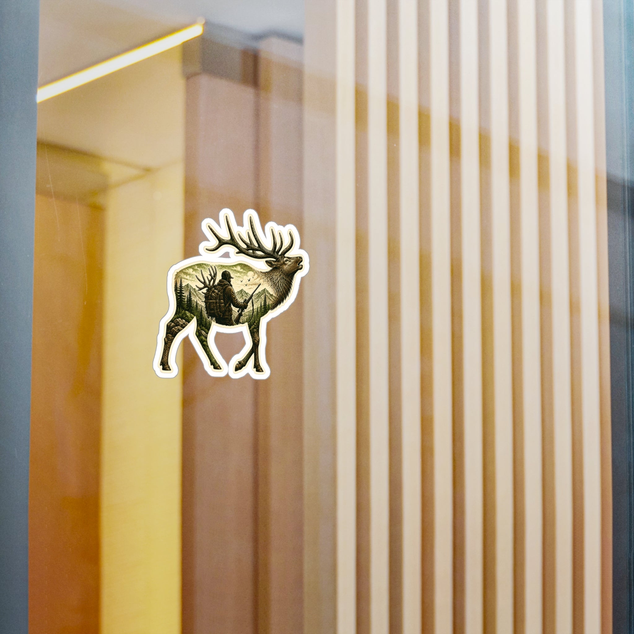 Bull Elk Hunter  Sticker — 3 inch