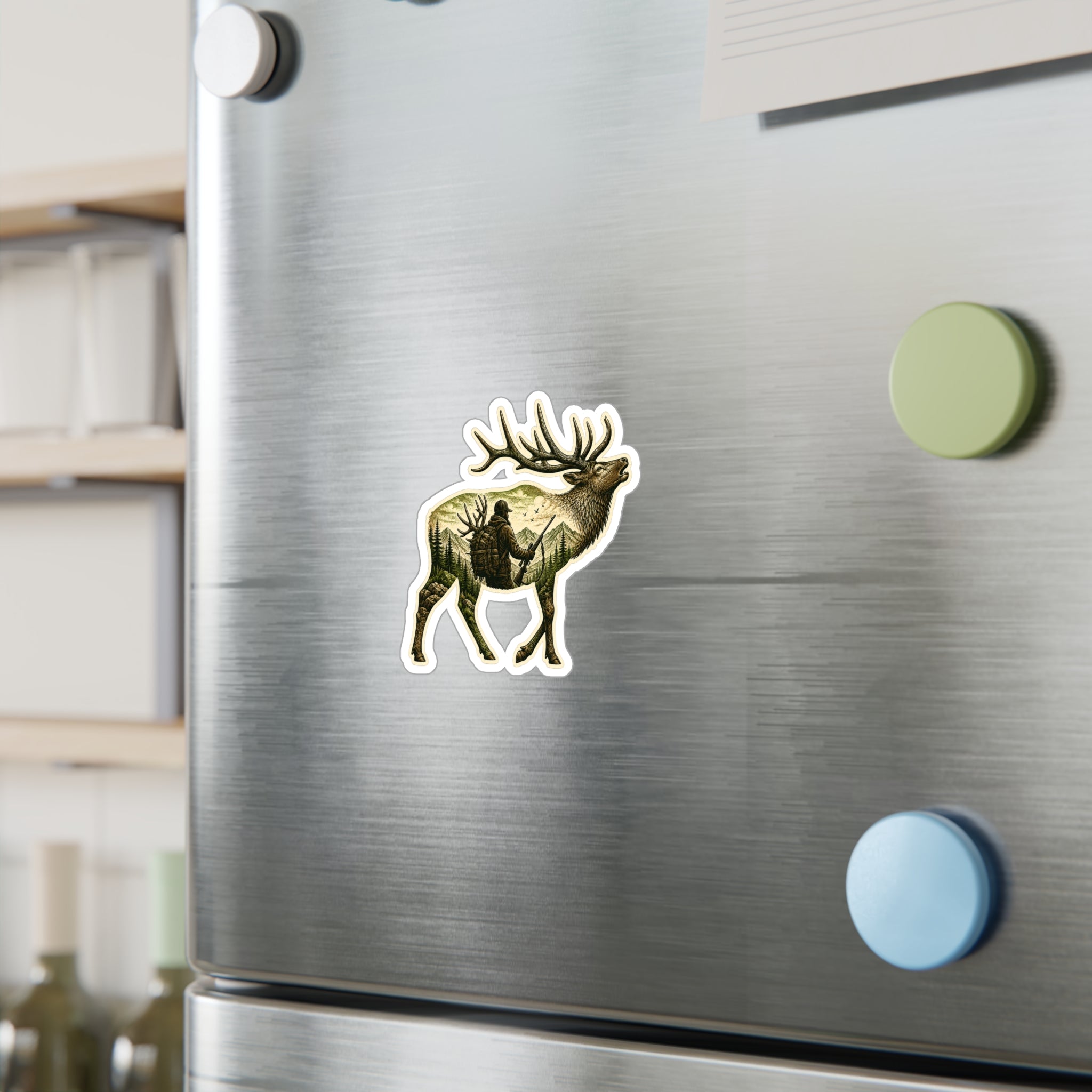Bull Elk Hunter  Sticker — 3 inch