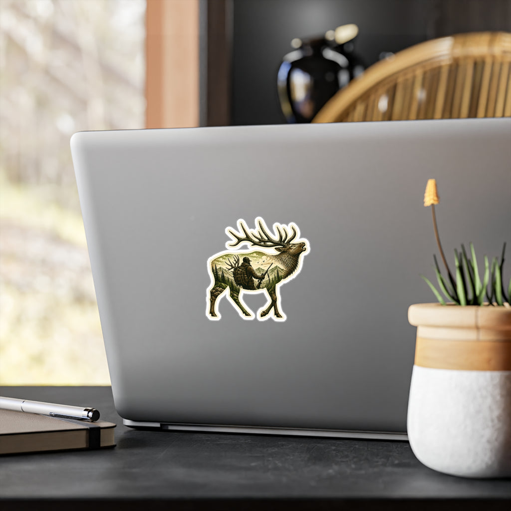 Bull Elk Hunter  Sticker — 3 inch