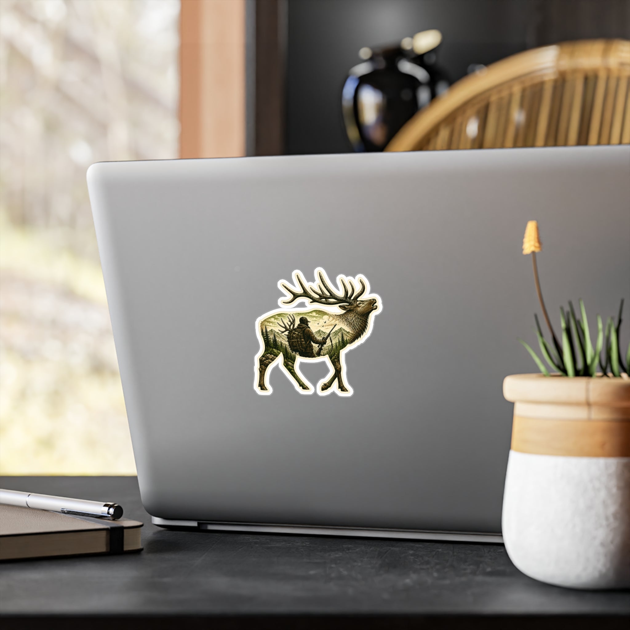 Bull Elk Hunter  Sticker — 3 inch