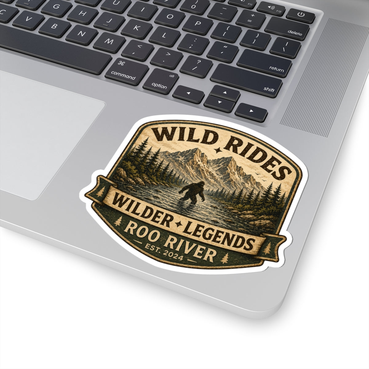 Wild Rides, Wilder Legends Sasquatch Sticker Sticker — 3 inch Glossy