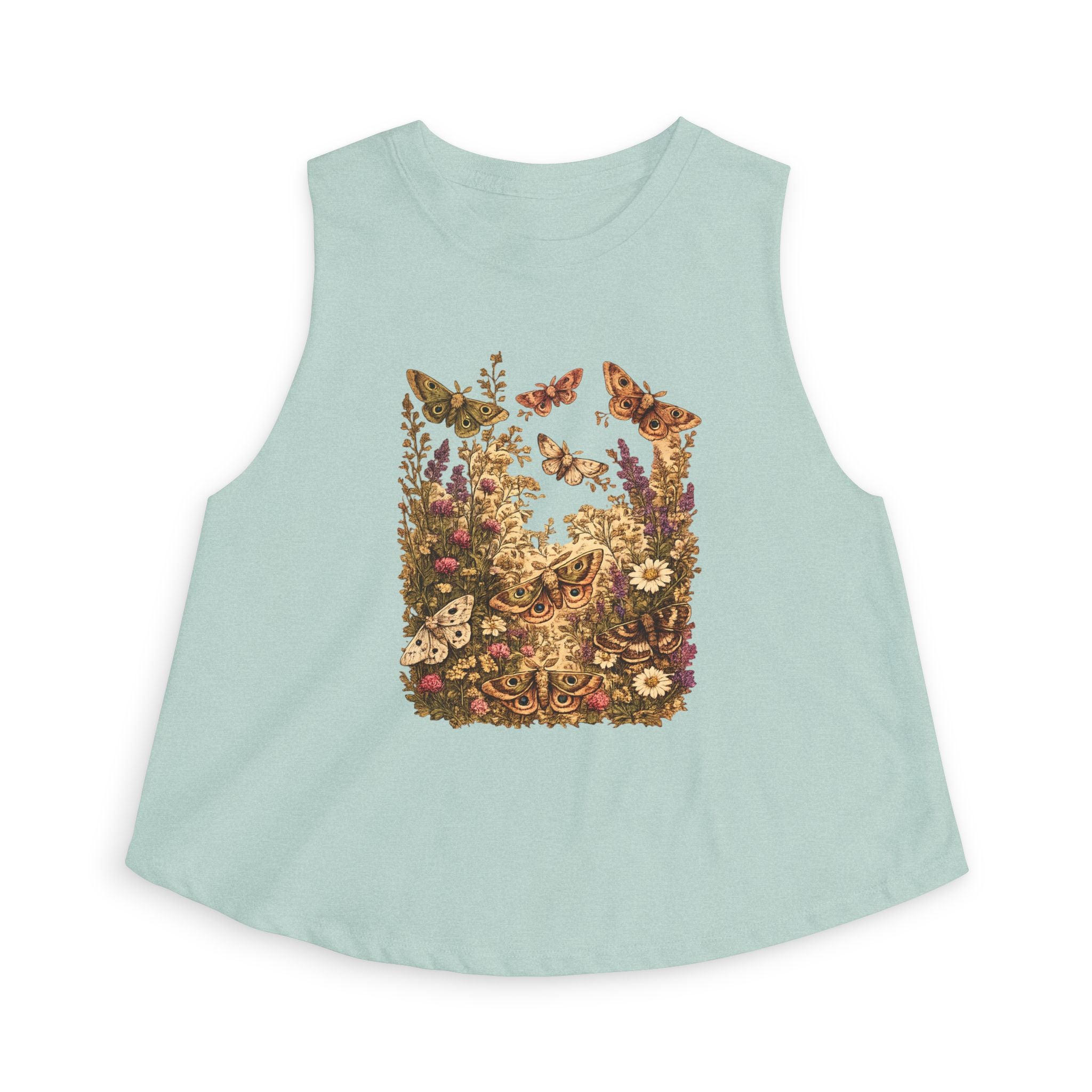 Floral Butterfly Garden Crop Top