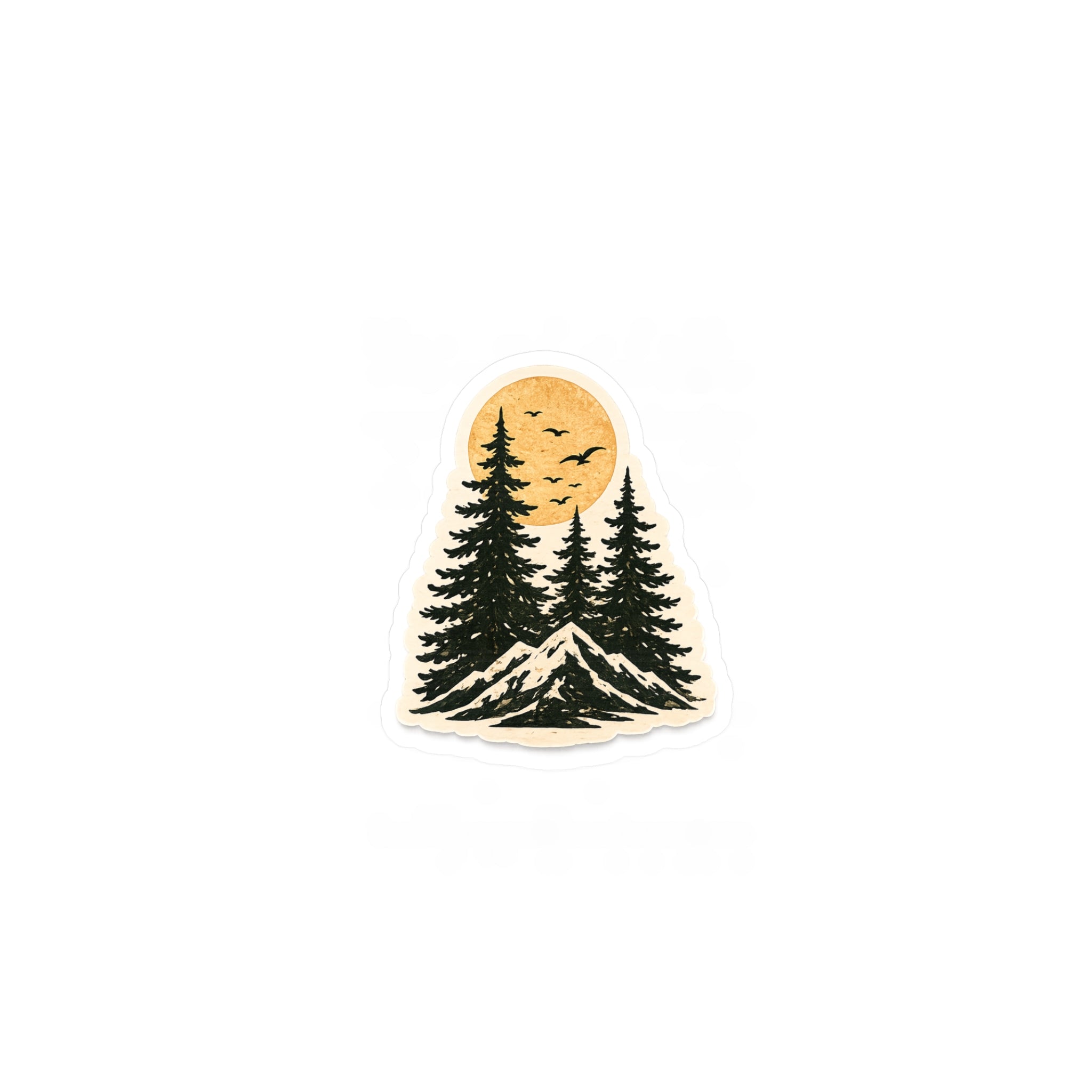 Mountain Pines Sticker — 3 inch Matte