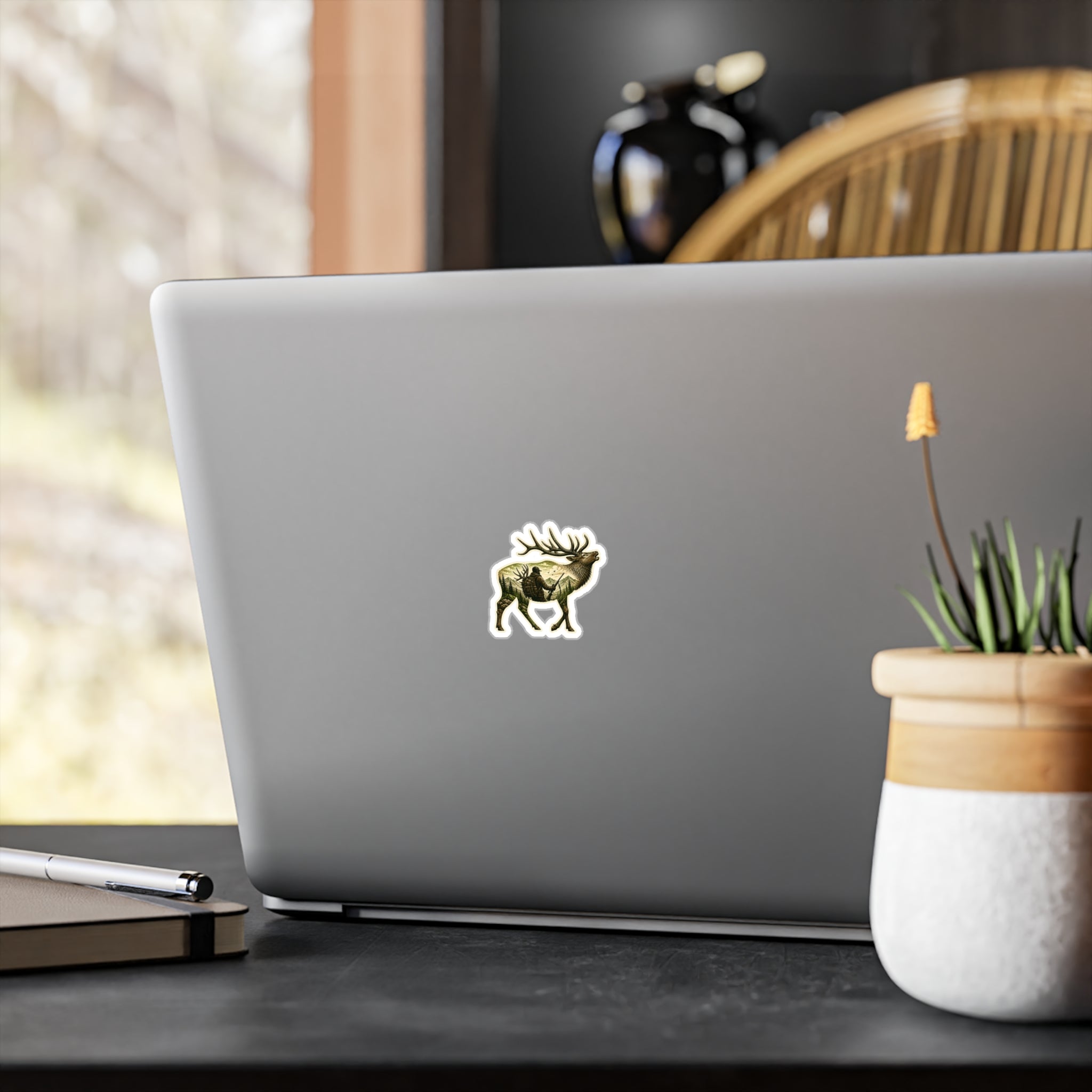 Bull Elk Hunter  Sticker — 3 inch