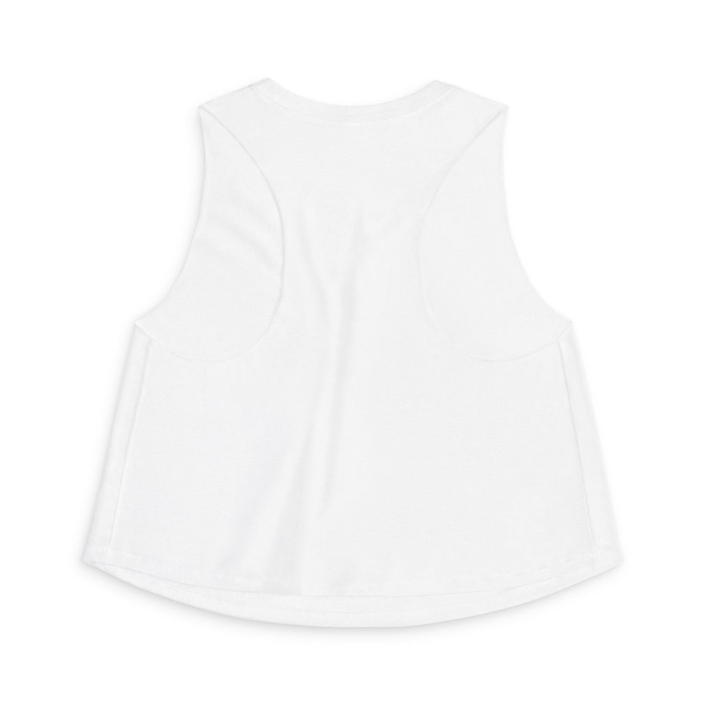 Moth & Wildflower Crop Top — Boho Nature Graphic Tank