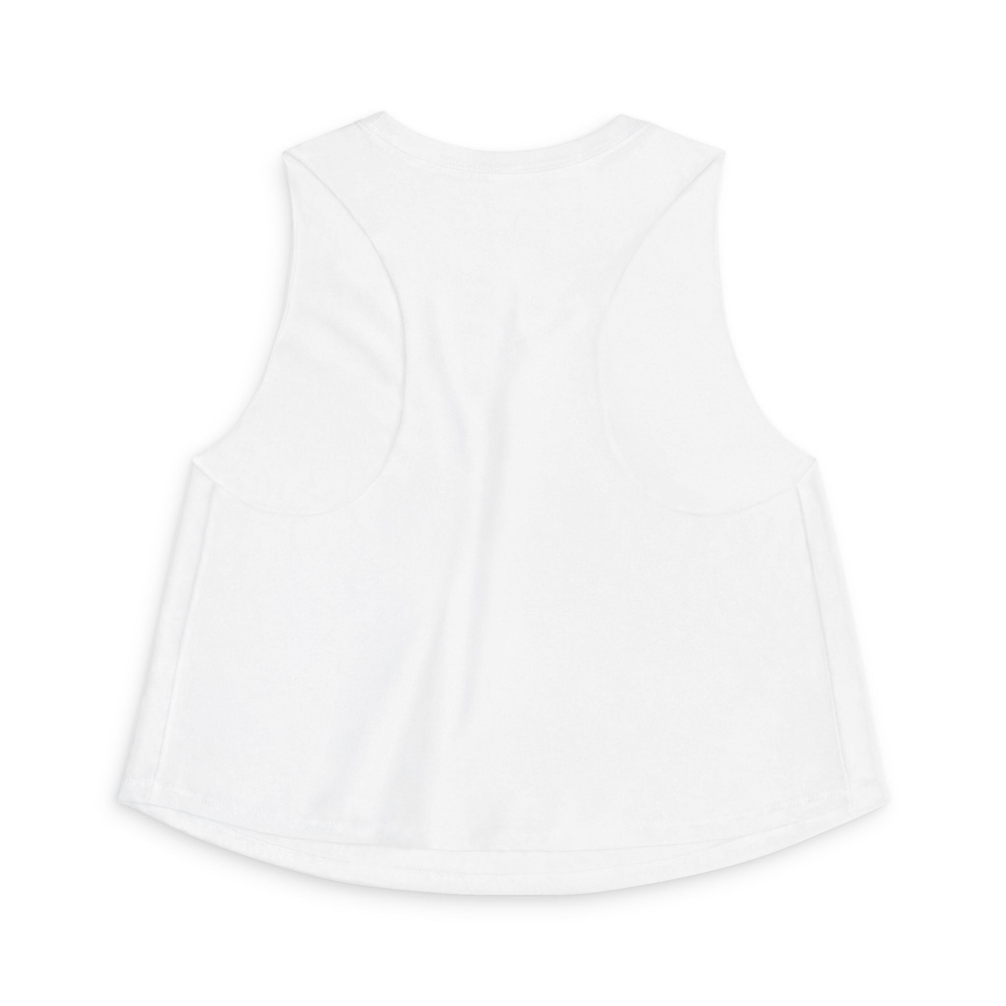 Moth & Wildflower Crop Top — Boho Nature Graphic Tank