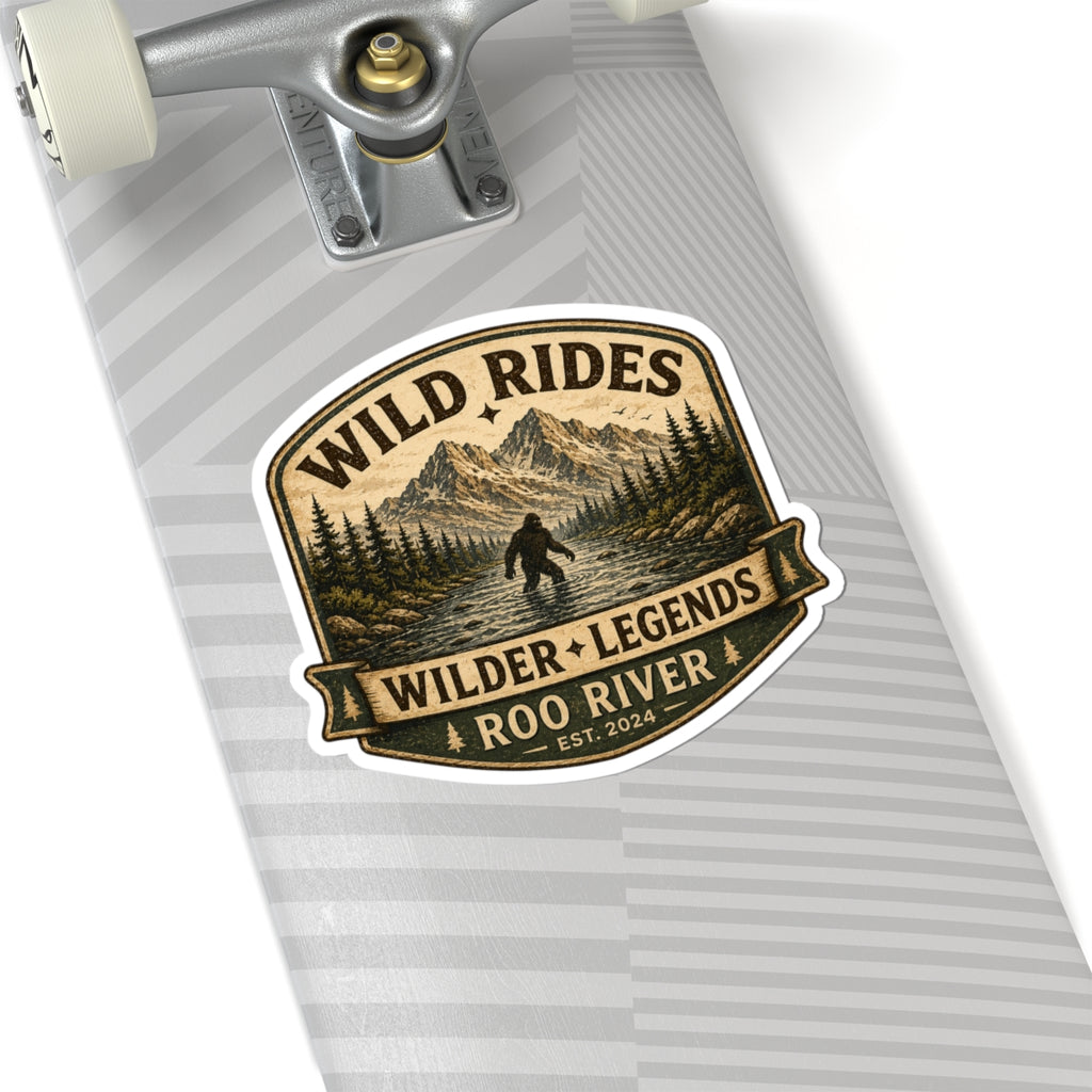 Wild Rides, Wilder Legends Sasquatch Sticker Sticker — 3 inch Glossy