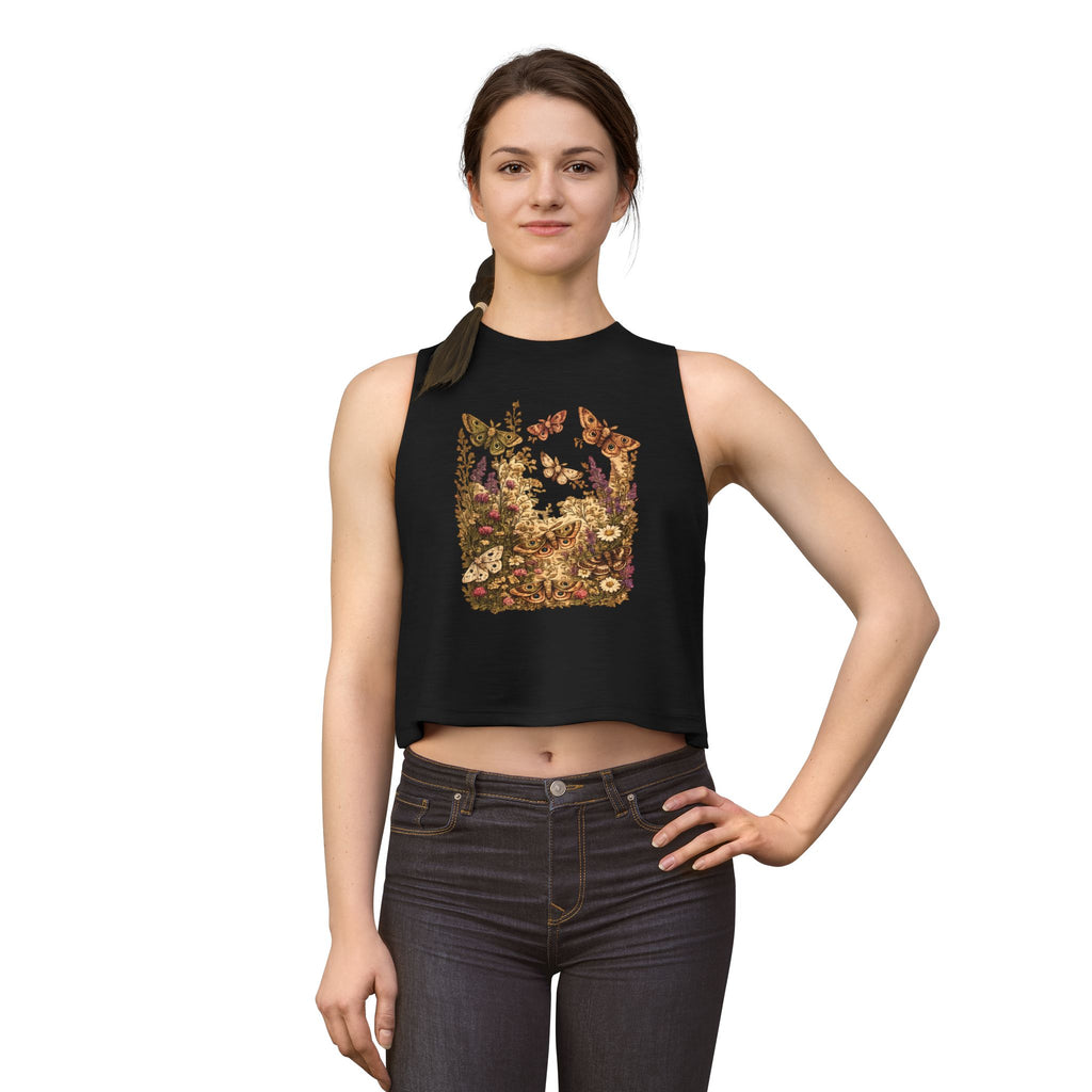 Floral Butterfly Garden Crop Top