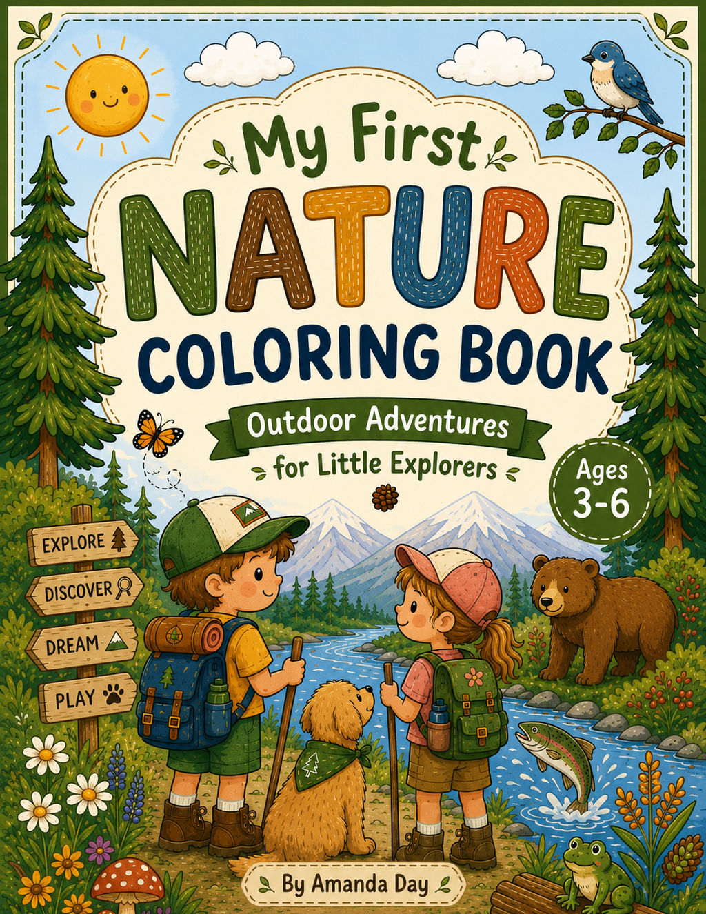 My First Nature Coloring Book: Outdoor Adventures for Little Explorers Ages 3–6