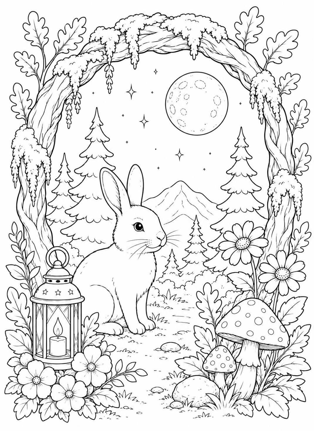 Cozy Woodland Cottage Coloring Book: An Adult Coloring Book of Peaceful Scenes to Color and Unwind