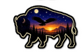 Midnight Bison Sticker 3 inch