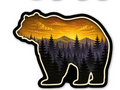 Golden Mountain Bear Sticker - 3 inch