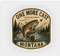 One More Cast – Montana Sticker 4 in