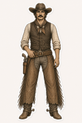Western Cowboy Sticker