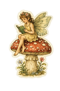 Woodland Fairy Mushroom Sticker