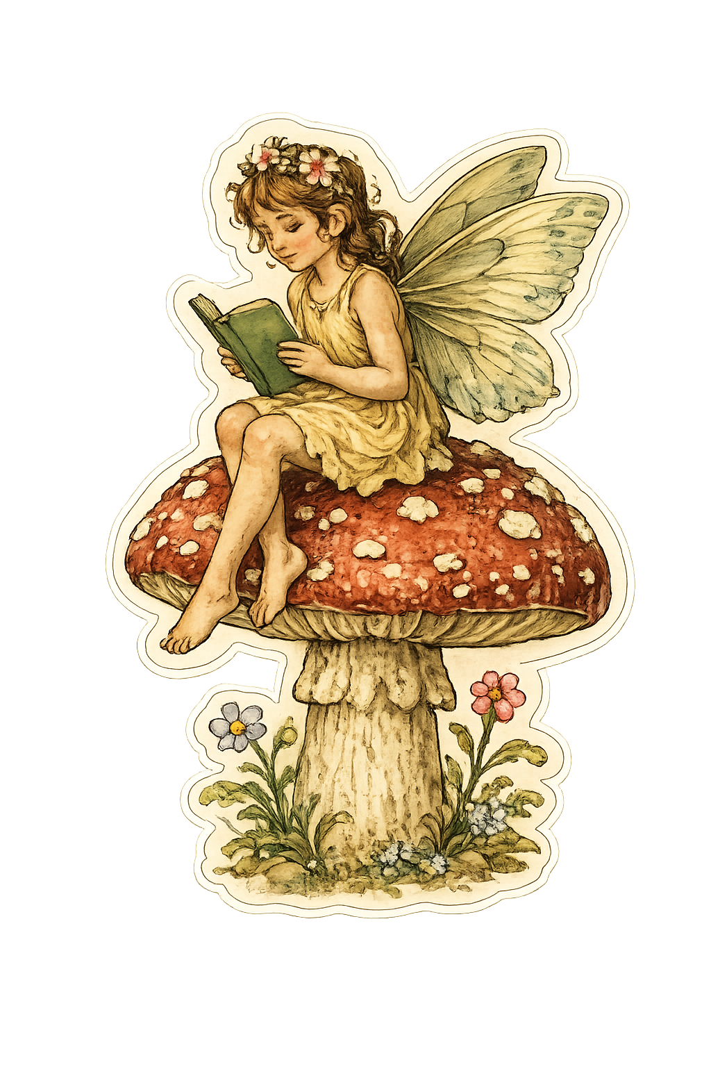 Woodland Fairy Mushroom Sticker