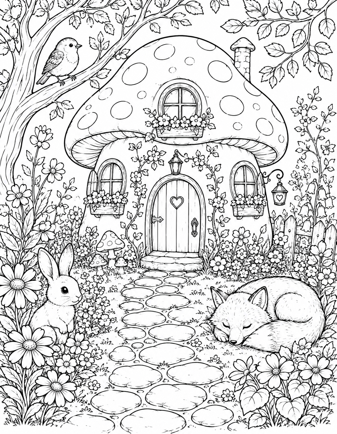 Fairy Garden Coloring Book — Roo's Fairy Garden: A Whimsical Woodland Coloring Book for Kids & Adults