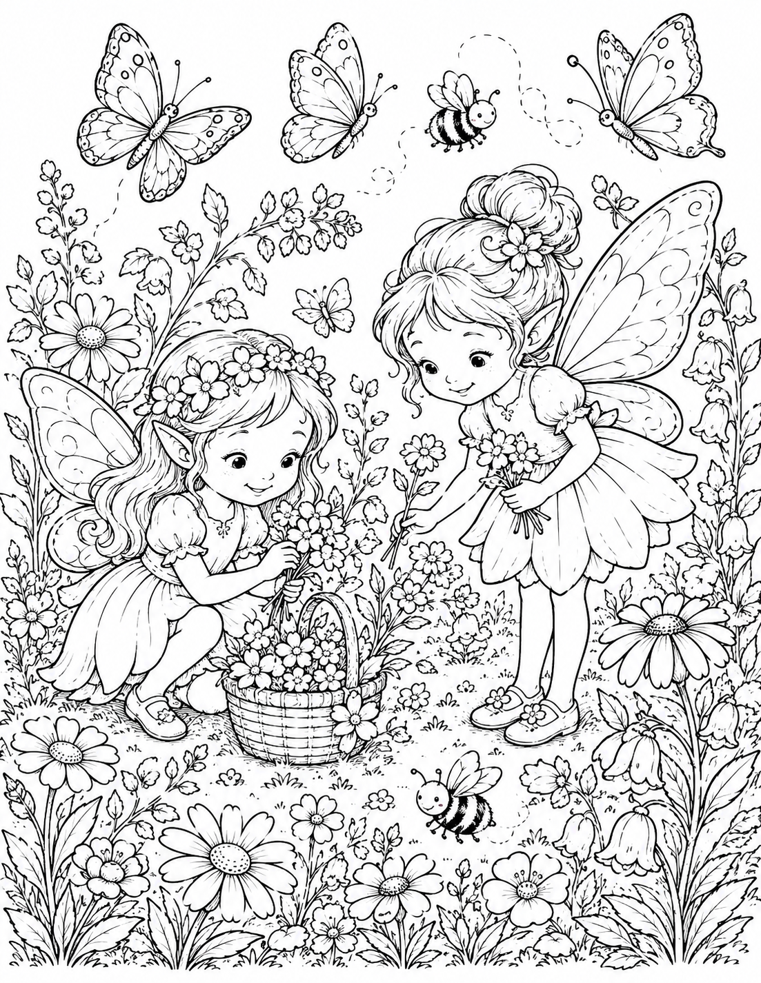 Fairy Garden Coloring Book — Roo's Fairy Garden: A Whimsical Woodland Coloring Book for Kids & Adults
